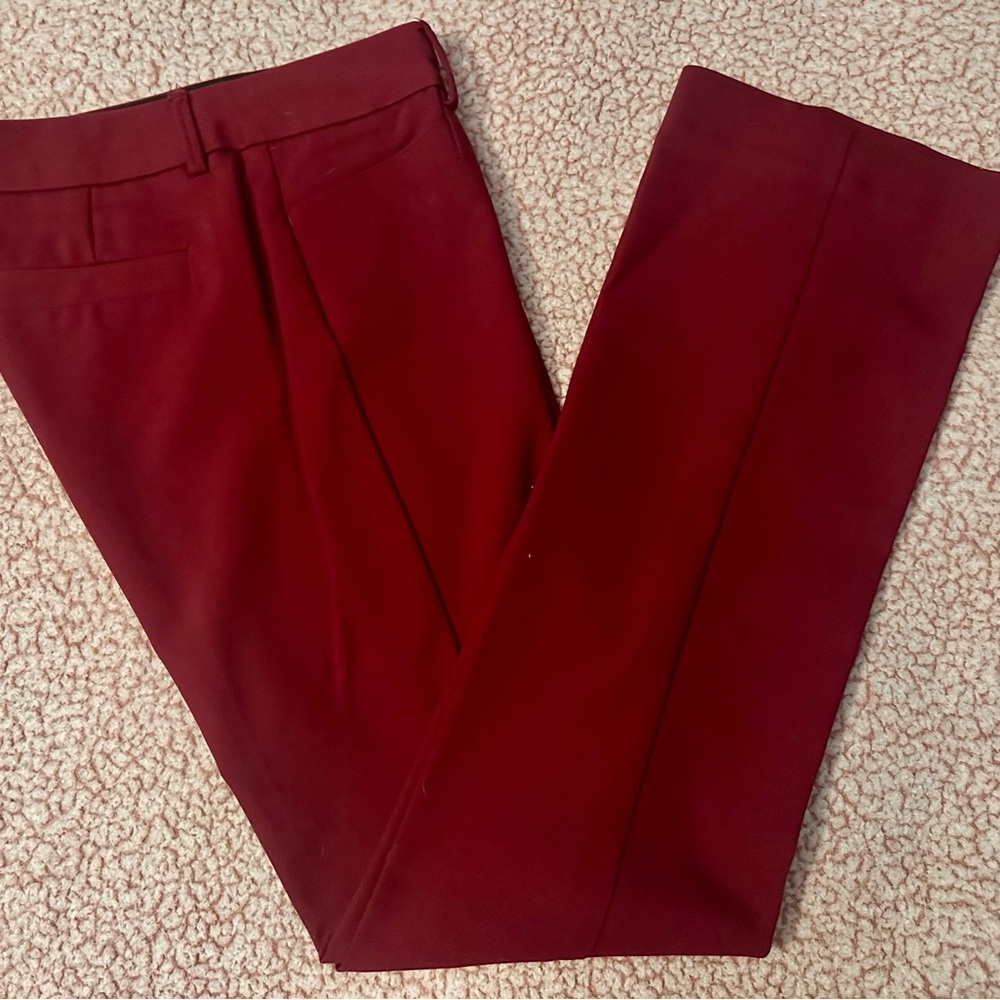 Express Men's Deep Red Dress Pants